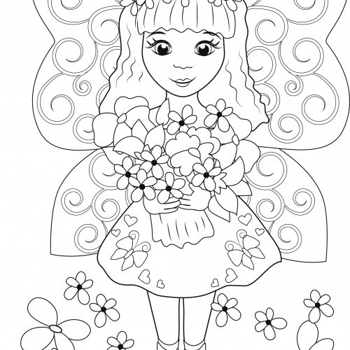 fairy coloring pages games - photo #31